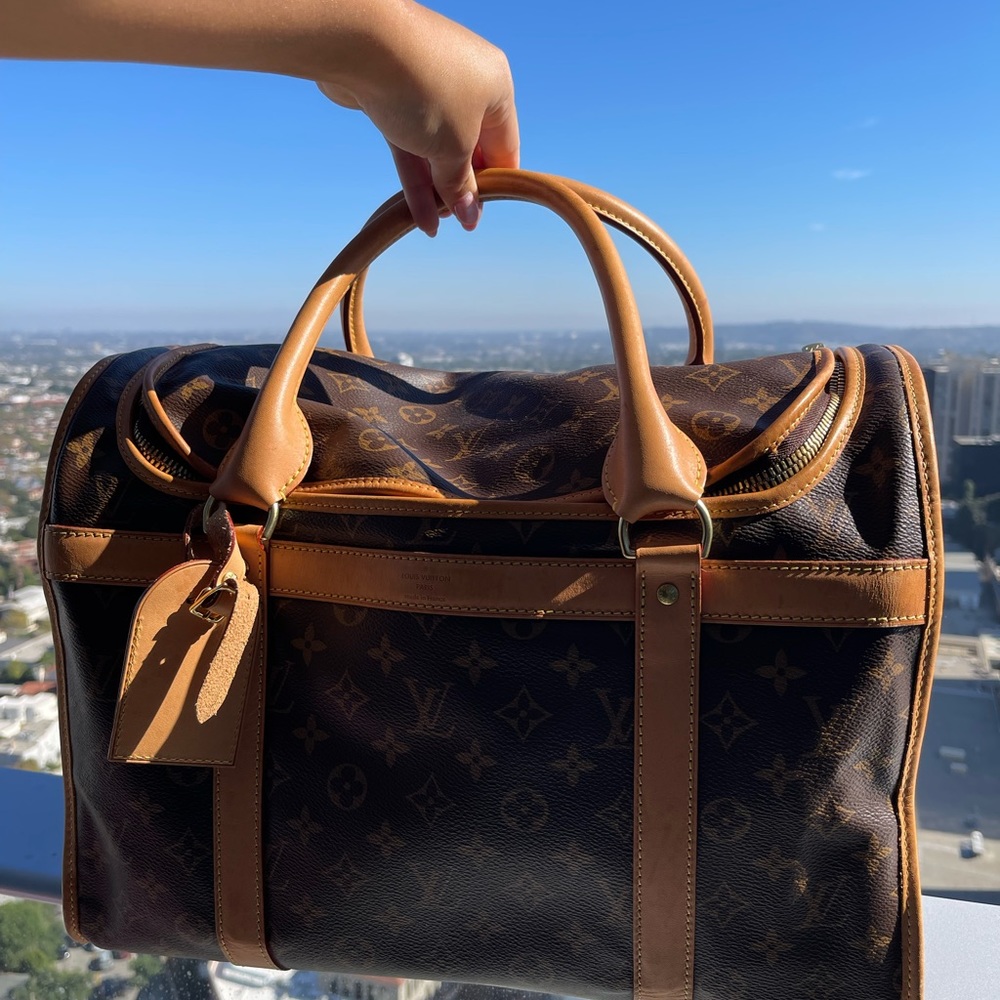 LOUIS VUITTON Sac Chien 40 Dog Carrier Bag Pet Carry Bag Monogram M42024